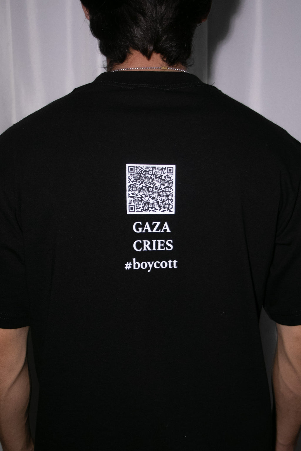 GAZA CRIES | Men's Oversized Heavyweight Crewneck T-Shirt