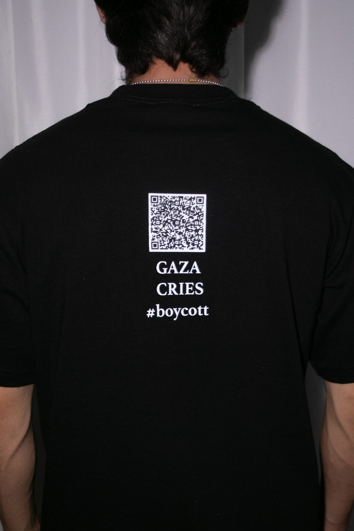 GAZA CRIES | Men's Oversized Heavyweight Crewneck T-Shirt