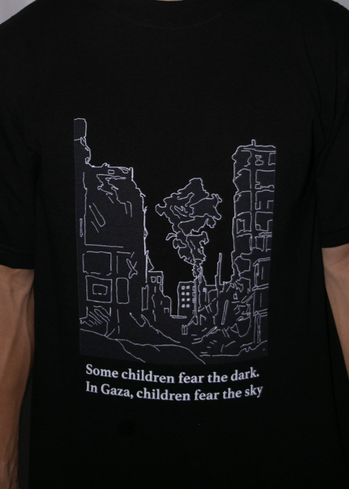 GAZA CRIES | Men's Oversized Heavyweight Crewneck T-Shirt